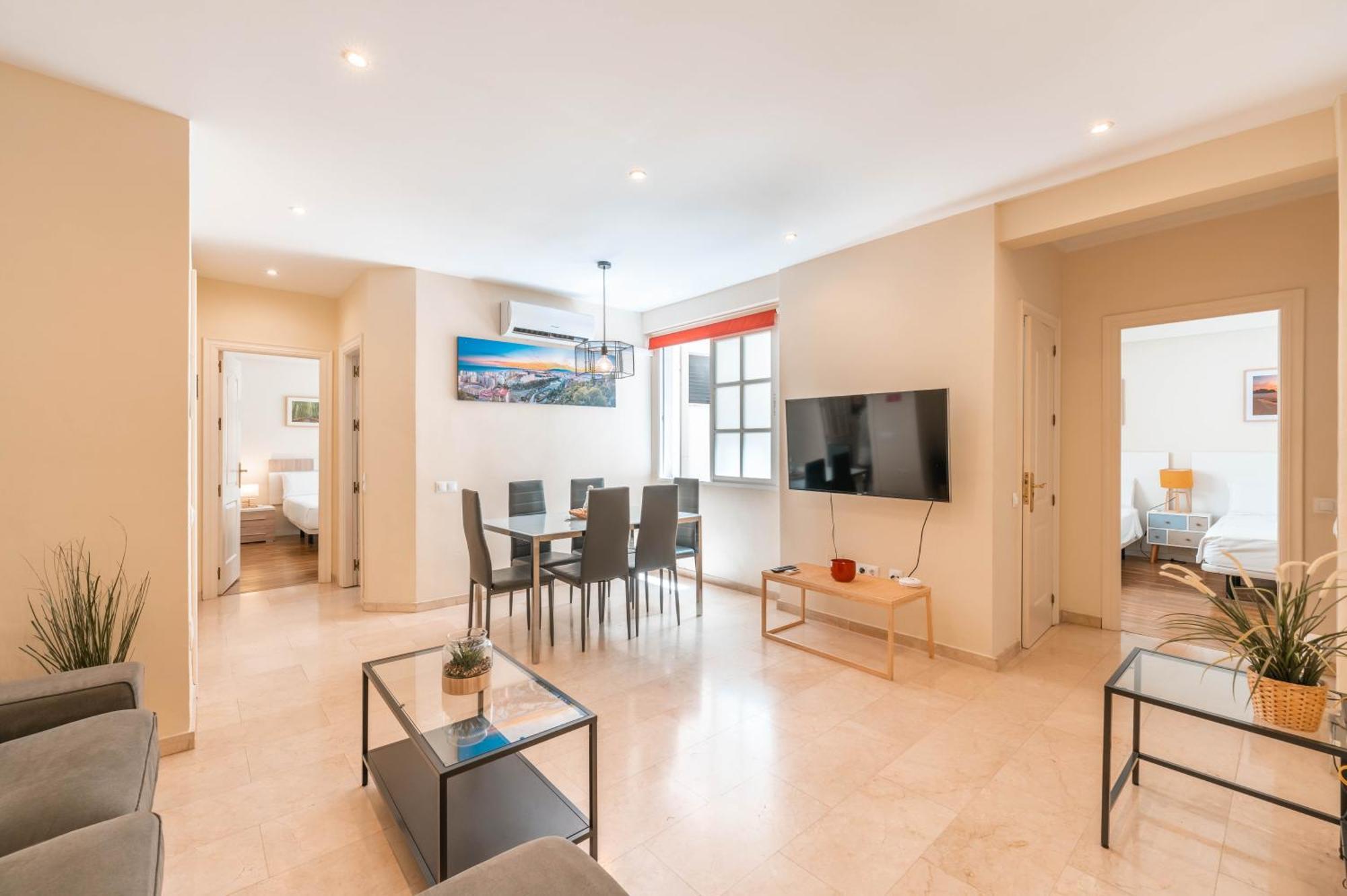 Gran Apartamento De 3 Habitaciones Junto A La Catedral 말라가 외부 사진